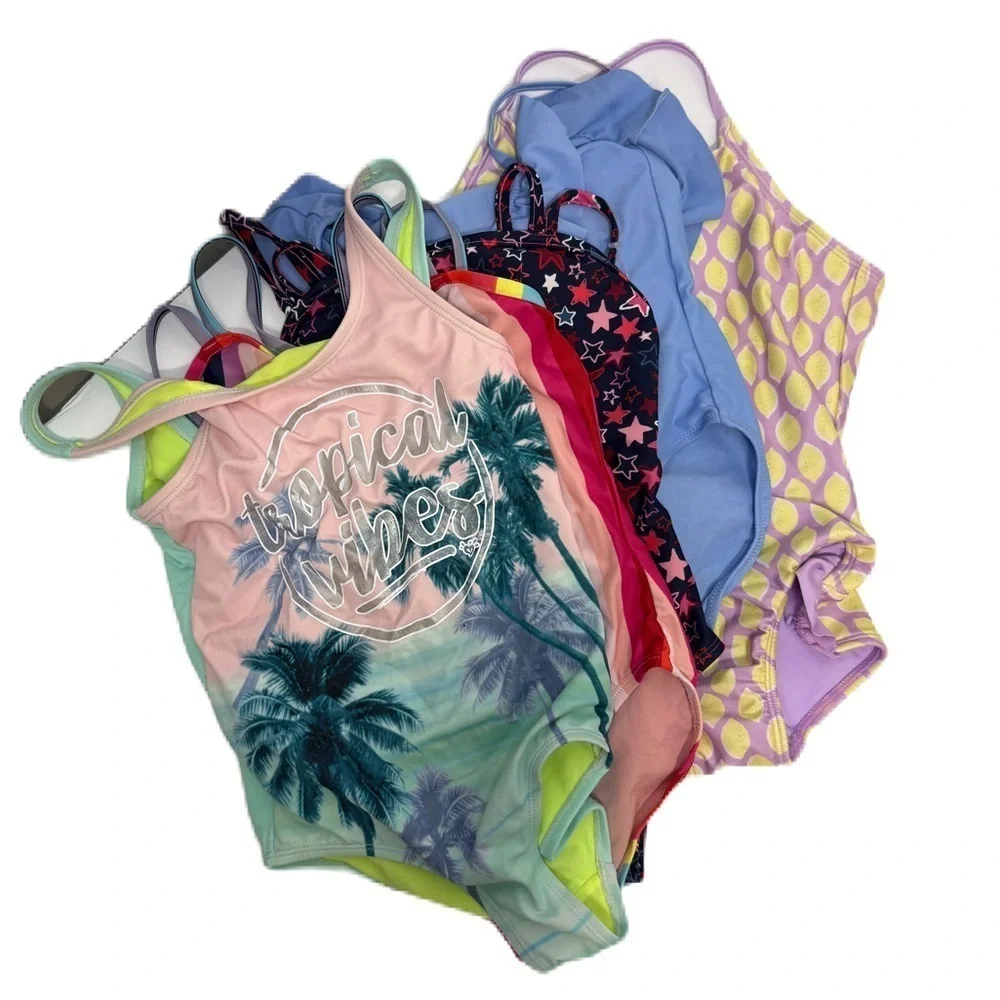 Vibrant Kids' Swimsuit Collection size 7